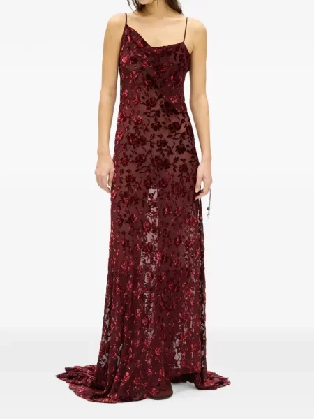 Rochie maxi Ann Demeulemeester roșu