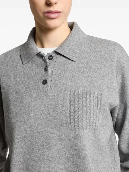 Tricou polo Peserico gri
