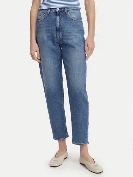 Tommy Jeans Jeansy Mom Fit niebieski
