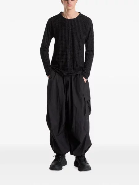 Reversibil tricou Y-3 tricotate negru