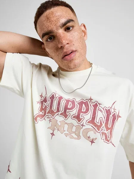 Supply&demand T-Shirt Mega beżowa