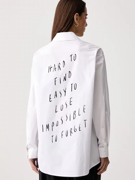 Karl Lagerfeld Jeans cămașă de damă din x Pietro Terzini alb