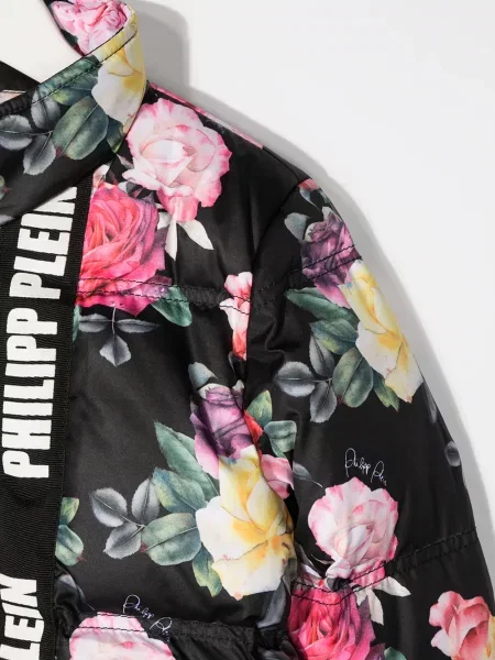 Kurtka bomber dziecięcy Philipp Plein czarny
