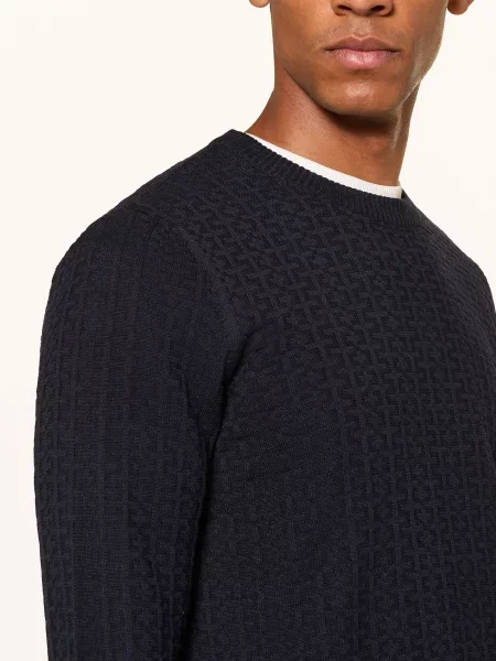 Strellson Sweter Adrian blau granatowy