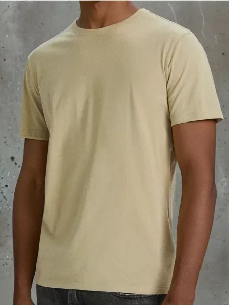 Футболка Sinsay с коротким рукавом зеленая