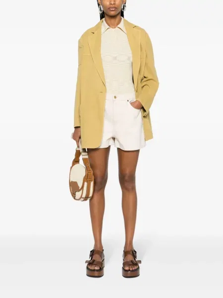 Drobė striukė Max Mara geltona