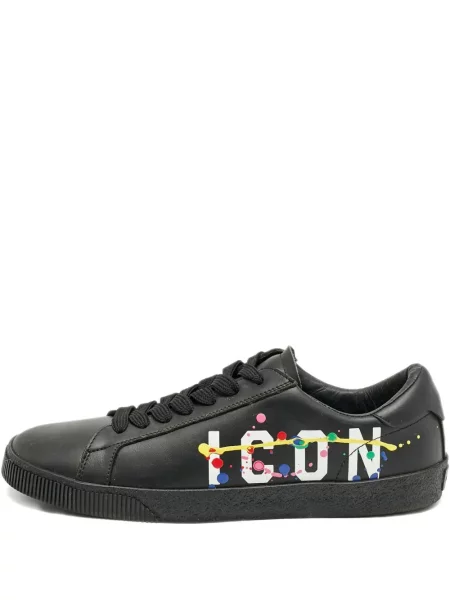 Sneakerși Dsquared2 cu imagine negru