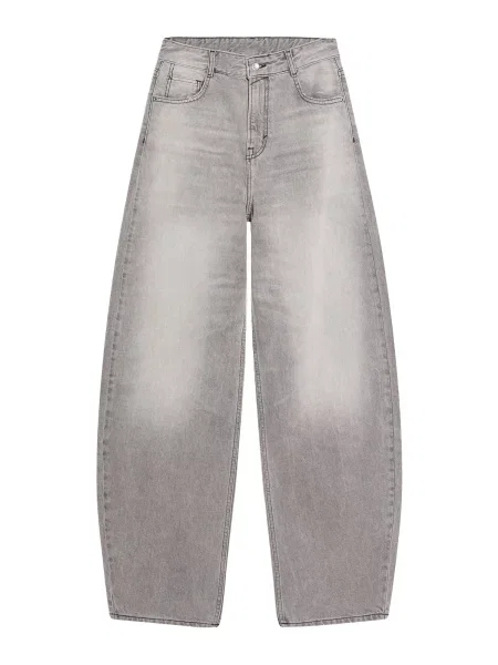 Bershka Kavbojke denim siv