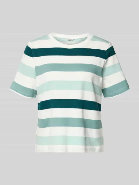 T-shirt o kroju relaxed fit z czystej bawełny Tom Tailor