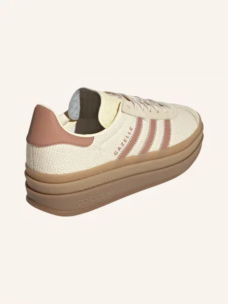 Adidas Originals Sneakersy Gazelle Bold krémová / světle červená