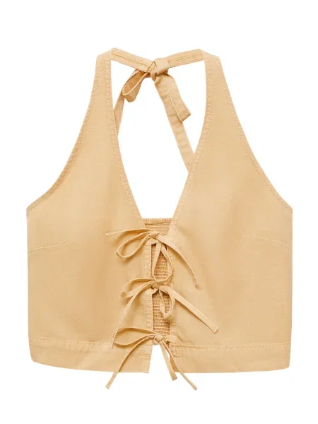 MANGO Top CORAL deschis maro
