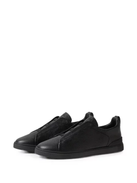 Sneakerși Zegna din piele negru