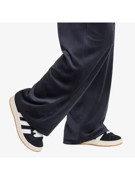 Zamatové nohavice Adidas Originals čierna