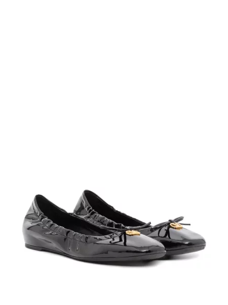 Balerini Valentino Garavani din piele negru