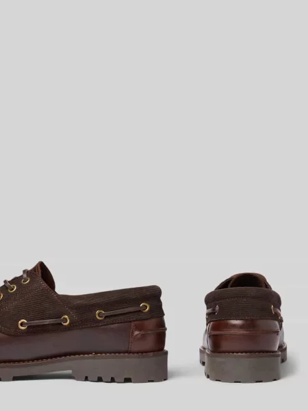 Barbour Półbuty Deck Boat ciemny brązowy