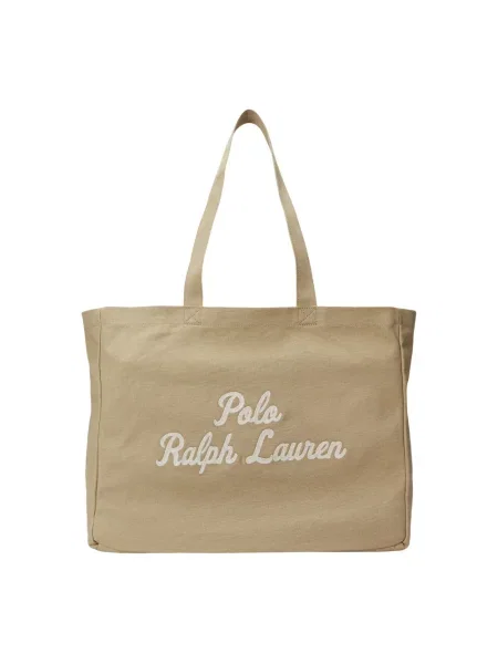 Torba Polo Ralph Lauren skórzana brązowa