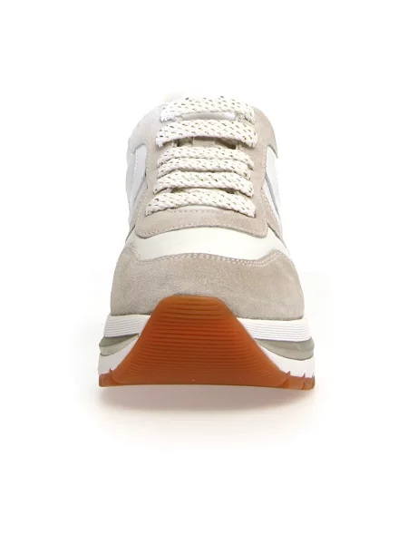 Sneakersy Voile Blanche skórzane białe
