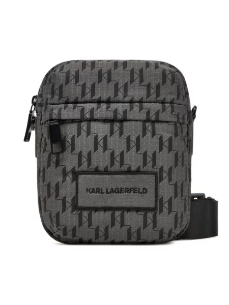 KARL LAGERFELD Torbica za okrog pasu siva