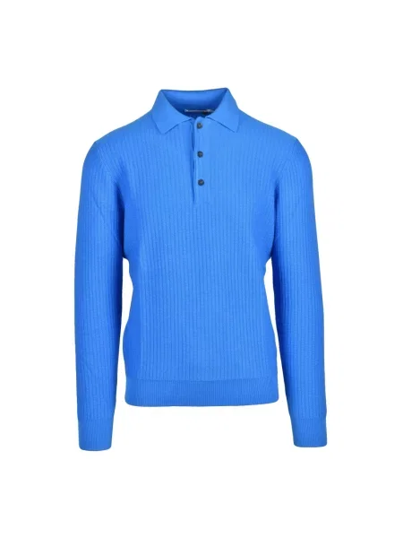 Sweter Kangra wełniany niebieski