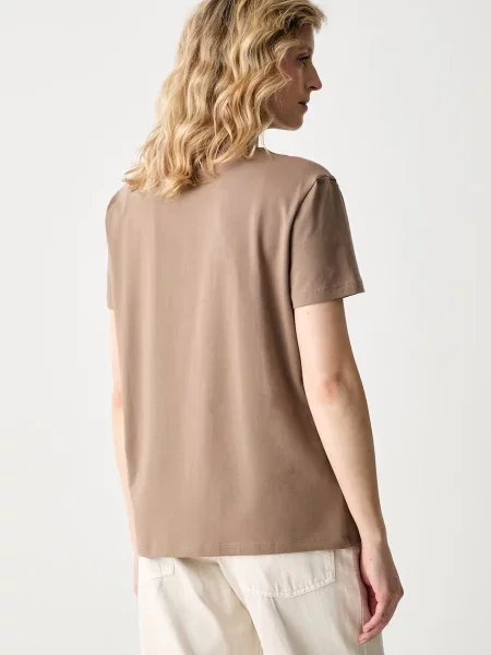 Guess T-shirt SYRMA beżowa