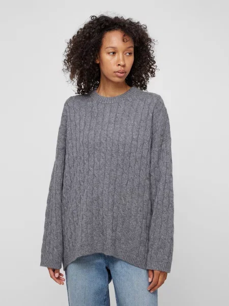 Кофти та светри PRPY віскоза/нейлон сірий