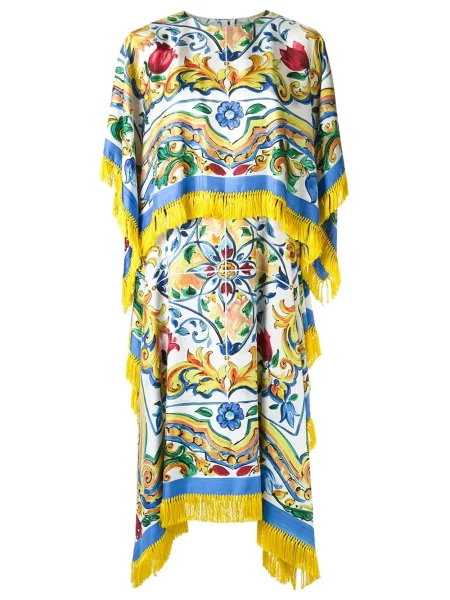Rochie Dolce & Gabbana cu franjuri galben