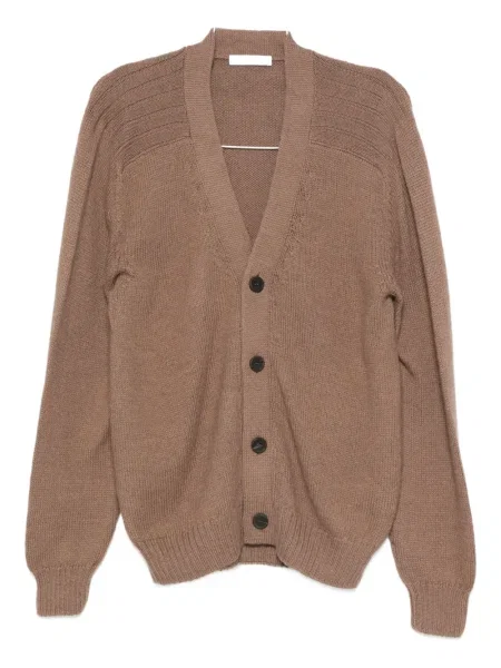 Cardigan Cruciani de lână maro