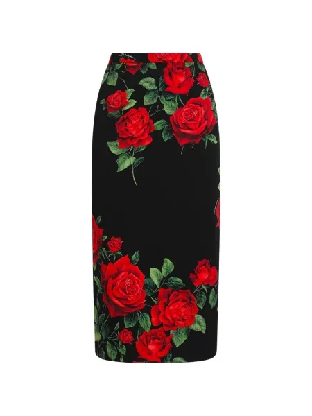 Fustă tip creion Dolce & Gabbana cu imagine negru