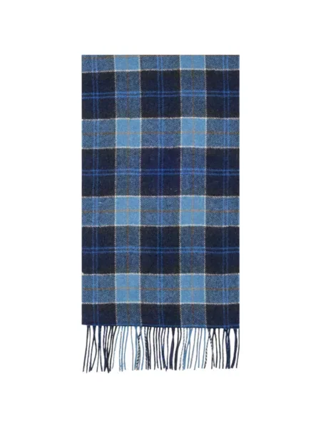 Fular Barbour în carouri albastru