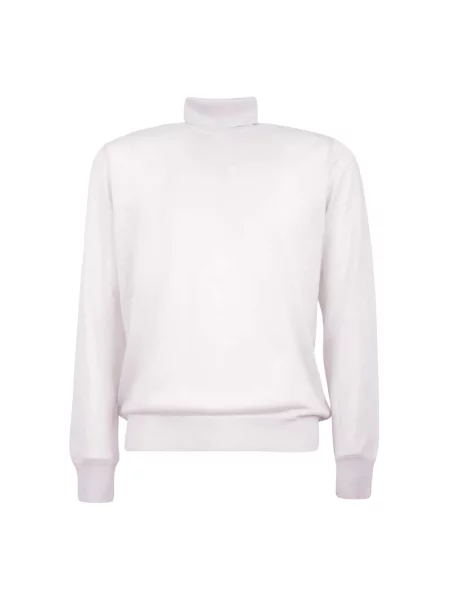 Sweter z golfem Gran Sasso wełniany do golfa biały