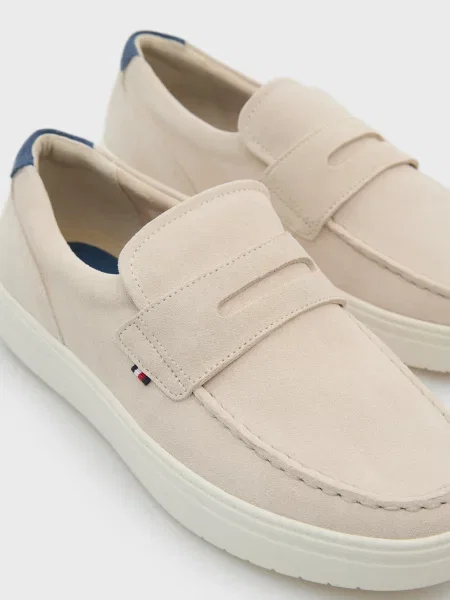 Замшеві лофери Tommy Hilfiger білі