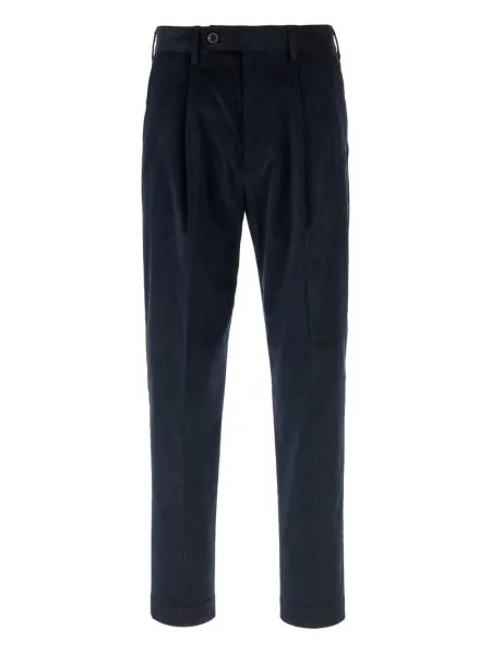 Pantaloni Paul Smith de catifea cord plisate negru