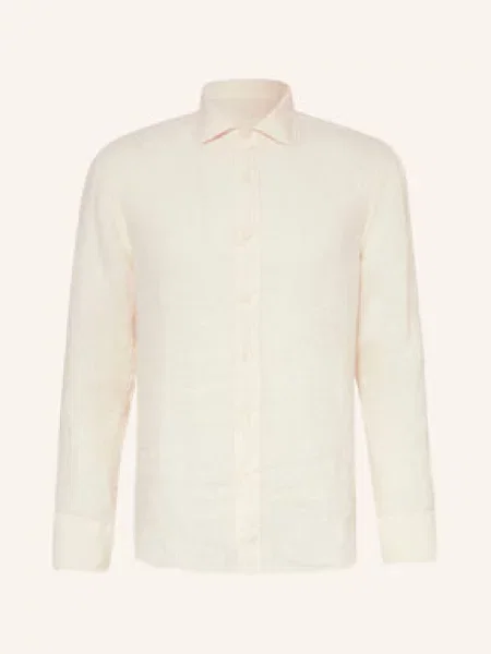 Lněná Košile Slim Fit režná