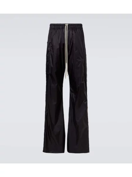 Široké kalhoty Rick Owens černé