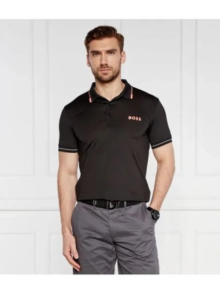 BOSS GREEN Polo Paul Pro negru