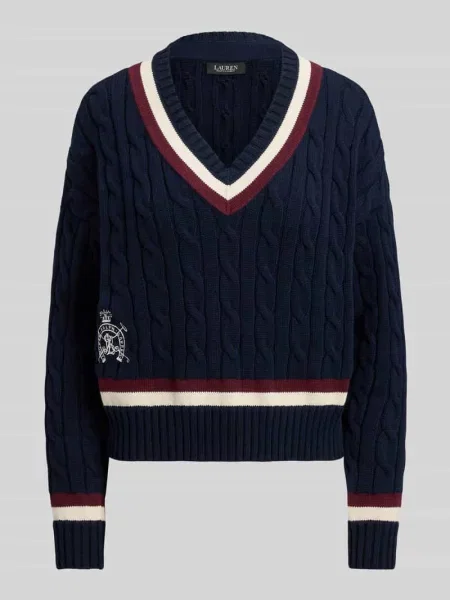Ralph Lauren Swetry Kobieta L Tedurph Long Sleeve Pullover Lauren Ralph Lauren niebieski