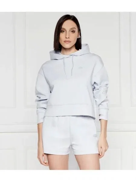 Bluză Lacoste cu glugă albastru