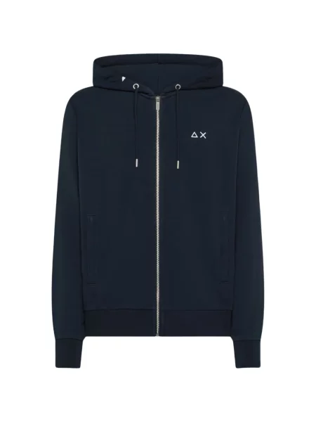 Hanorac cu glugă Sun68 cu broderie albastru