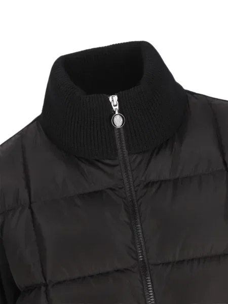 Matlasat cardigan Moncler negru