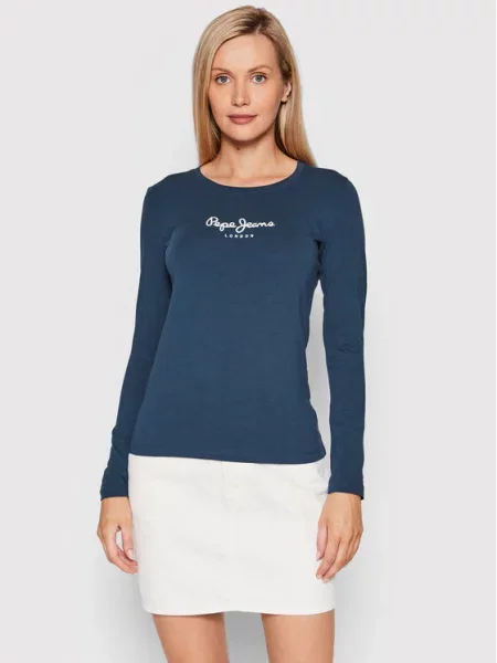 Pepe Jeans Majica New Virginia Tamnoplava plava