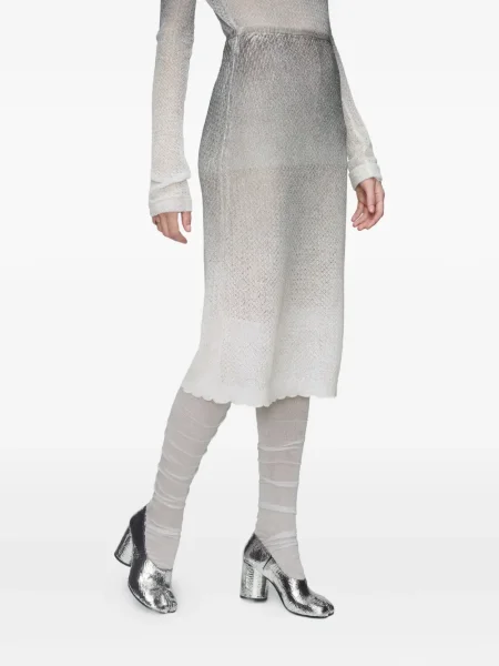 Миди пола Maison Margiela до коляното сиво