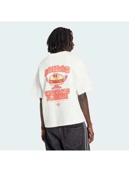 T-shirt adidas Pixelated Burget Character Graphic T-Shirt Off White S biała