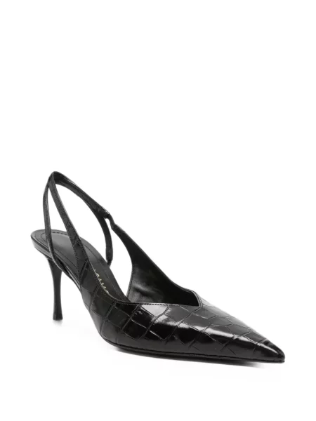 Pantofi cu toc Ferragamo slingback negru
