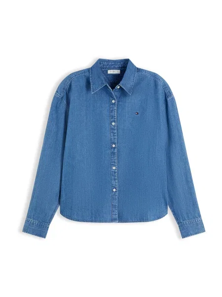 TOMMY HILFIGER Bluză denim albastru
