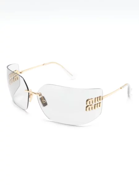 Saulės akiniai Miu Miu Eyewear auksinė
