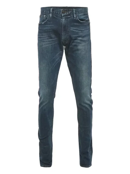 Lněná batikovaná košile Polo Ralph Lauren s oděrkami modrá