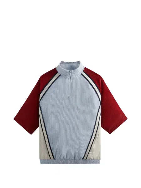 Hanorac cu fermoar Kith retro albastru