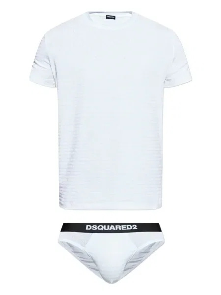 Chiloți Dsquared2 cu imagine alb