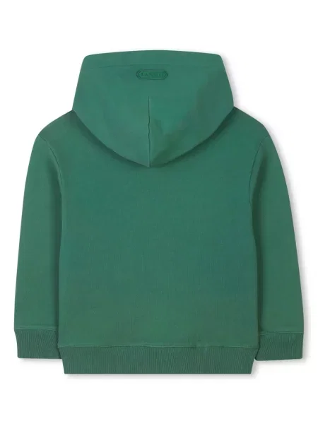 Dětska mikina s kapucí Lanvin Enfant zelená