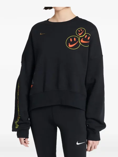 Hanorac Nike cu glugă cu imagine cu model camuflaj roșu